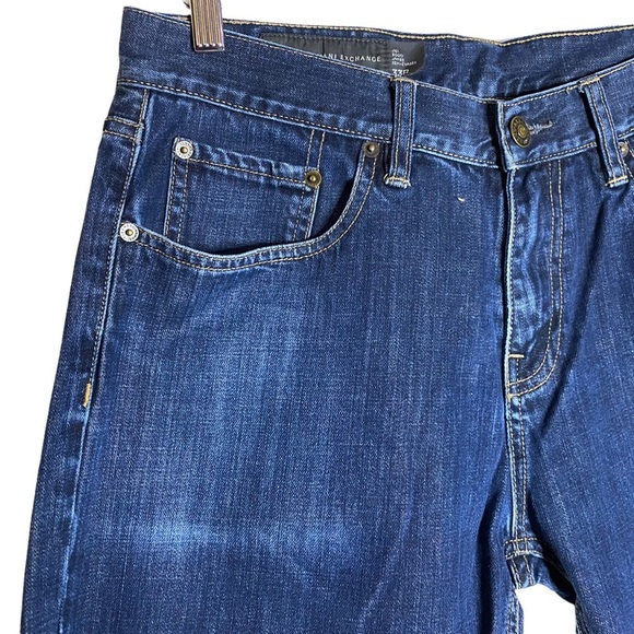 A|X Armani Exchange J101 Boot Cut Dark Wash Jeans 33R 33 Regular - Picture 5 of 16